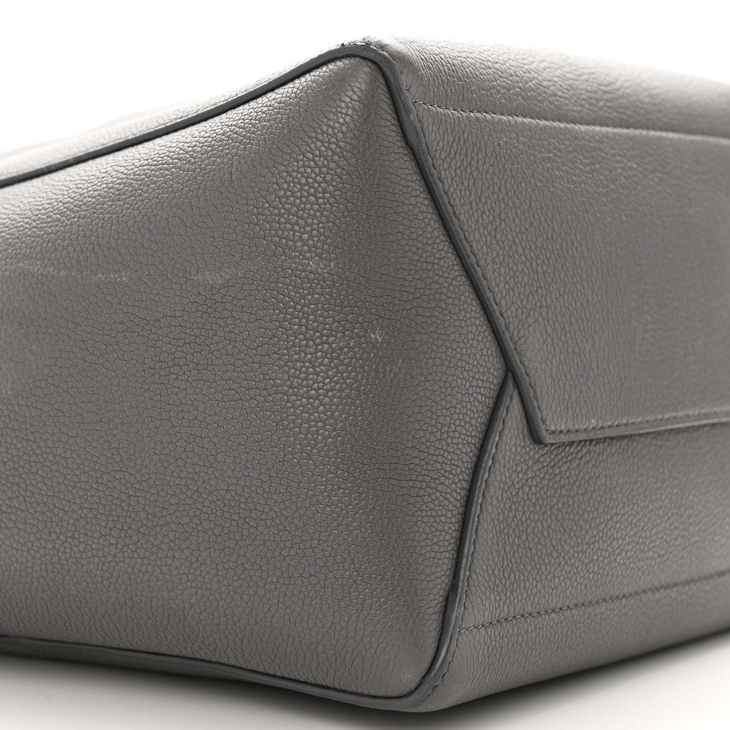 Celine Soft Grained Calfskin Sangle Bucket Bag Grey 8 of 14