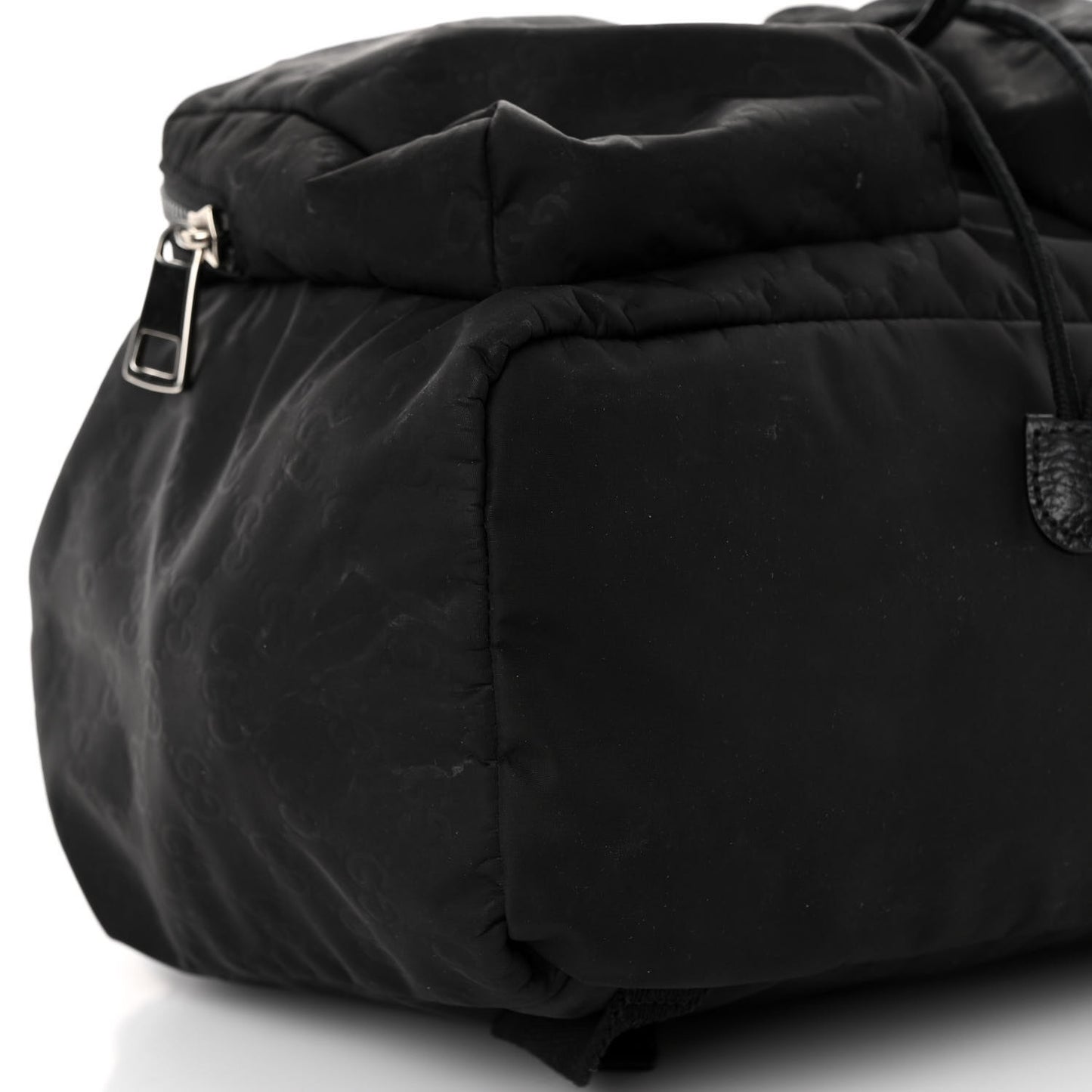 Nylon Monogram Medium Light Single Buckle Backpack Black