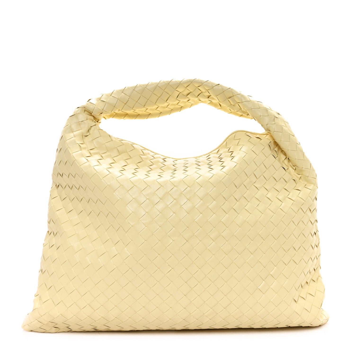 Bottega Veneta Calfskin Intrecciato Large Hop Camomile 1709727