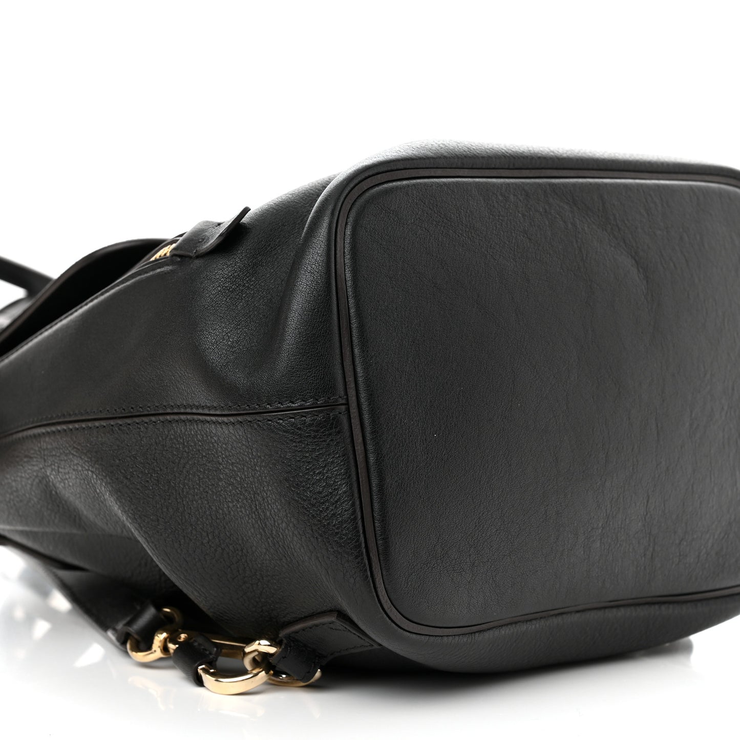 Suede Calfskin Small Faye Backpack Black