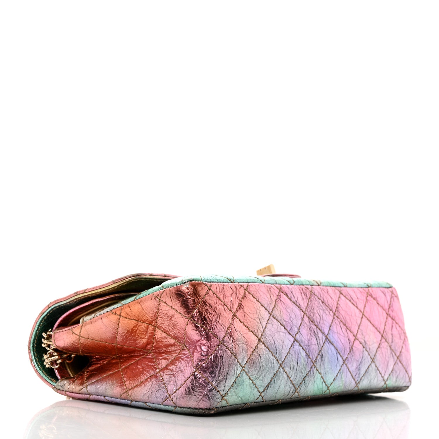 Chanel Metallic Goatskin Quilted 2.55 Reissue 225 Flap Multicolor 4 of 10