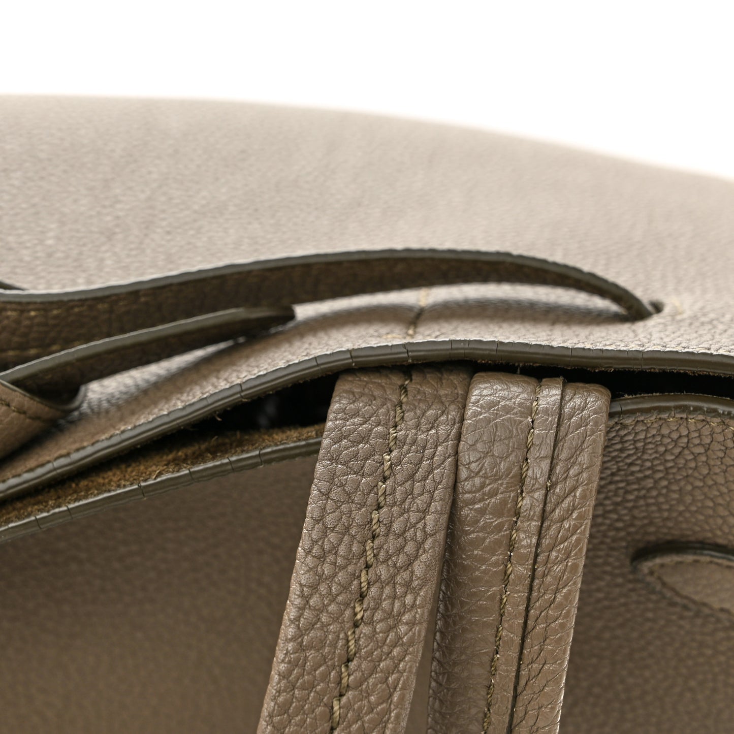 Soft Grained Calfskin Small Belt Cabas Phantom Taupe