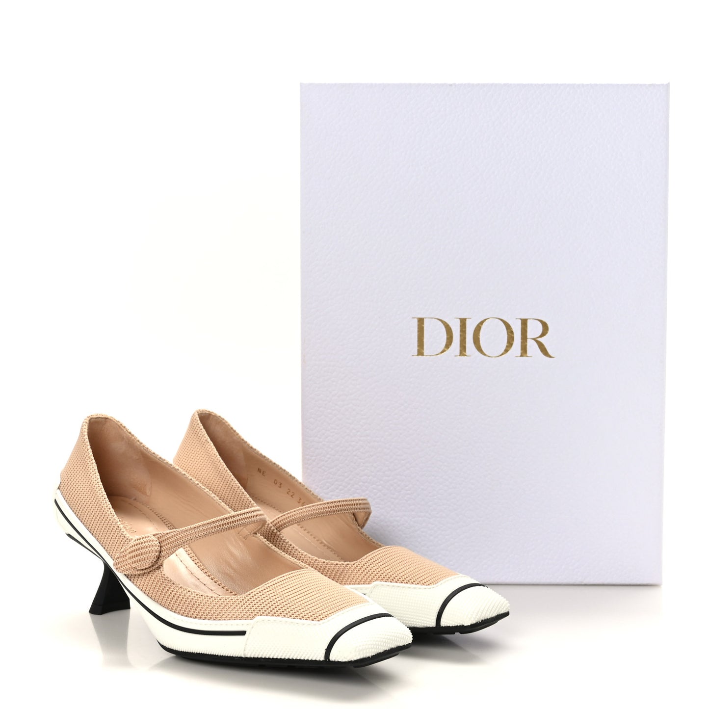 Technical Canvas Rubber D-Motion 55mm Pumps 36.5 Nude