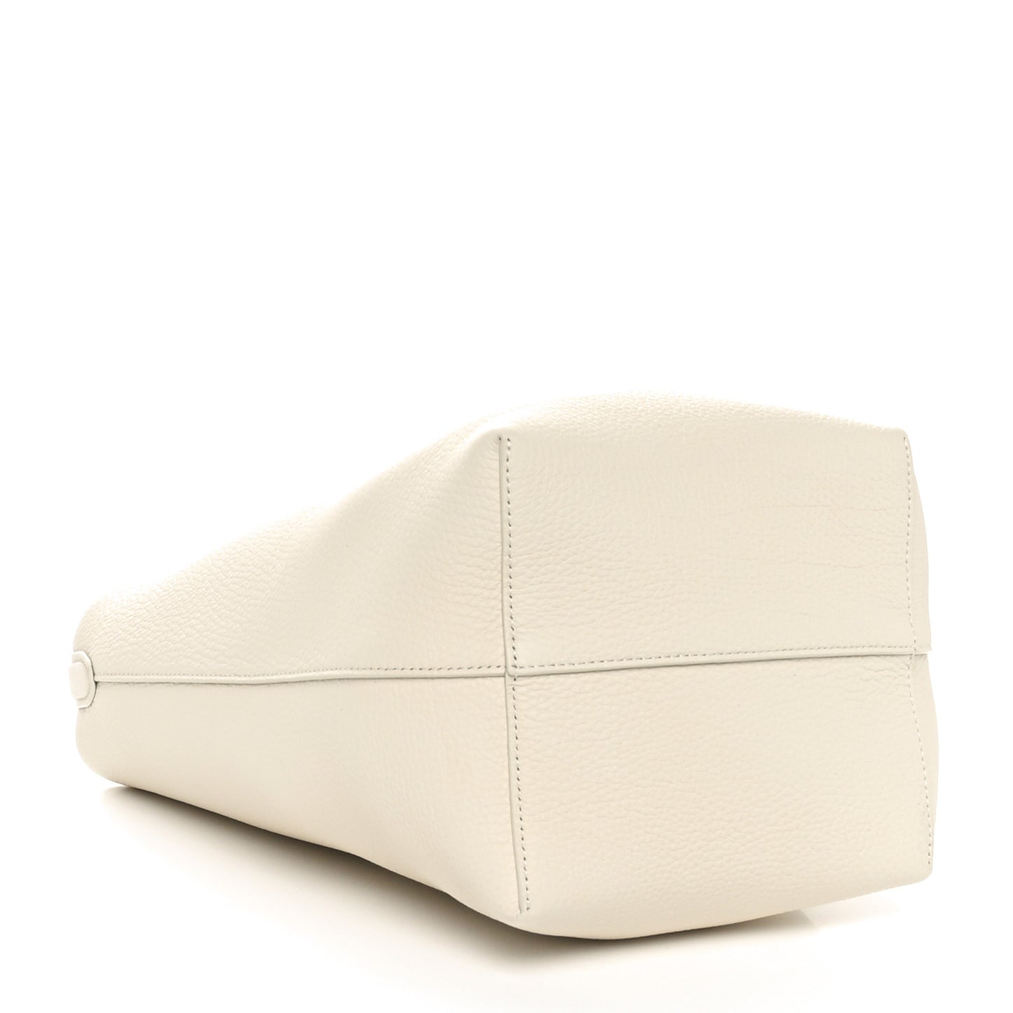 Grained Calfskin Medium N/S Park Tote Ivory