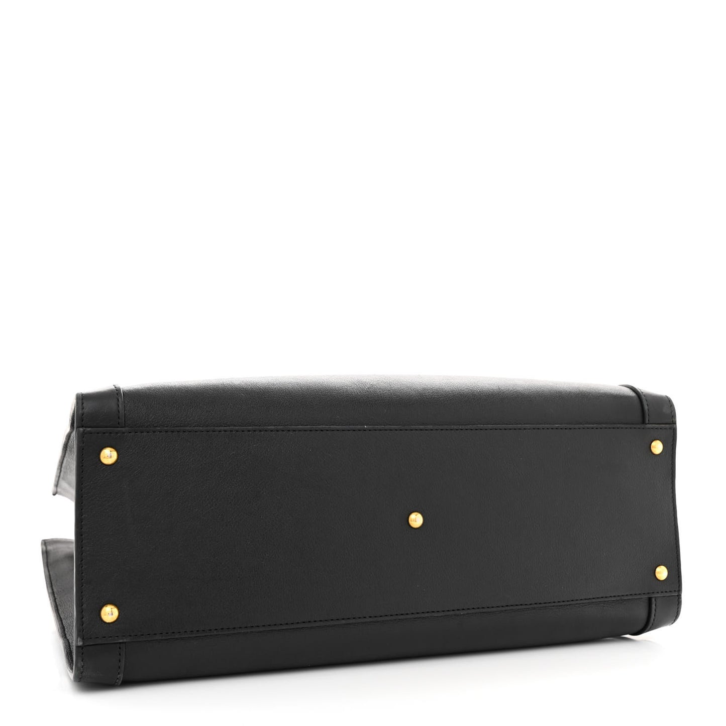 Wonka Grain Calfskin Medium Diana Tote Bag Black