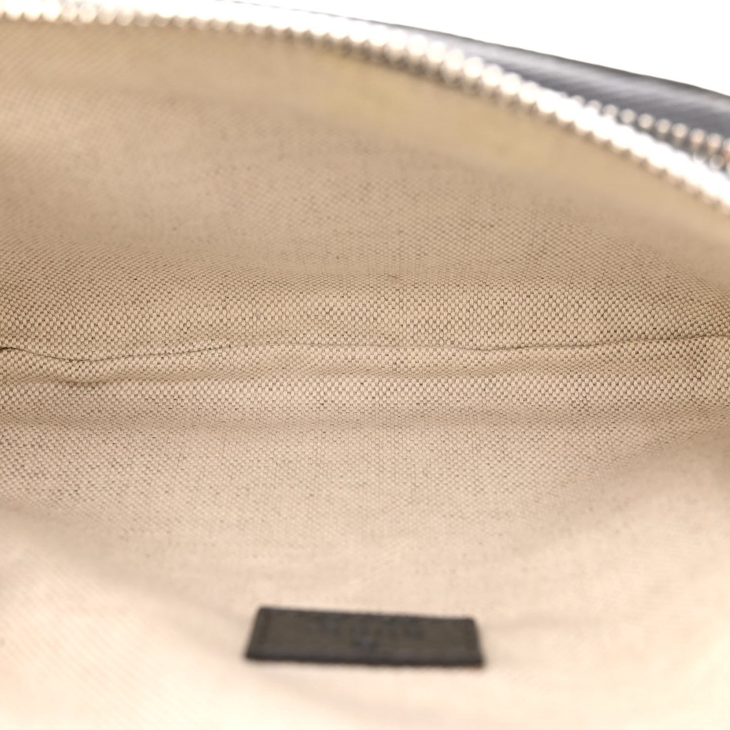 GG Supreme Monogram Textured Dollar Calfskin Ophidia Belt Bag Grey Black Graphite Grey
