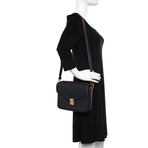 LOUIS VUITTON Empreinte Pochette Metis Marine Rouge