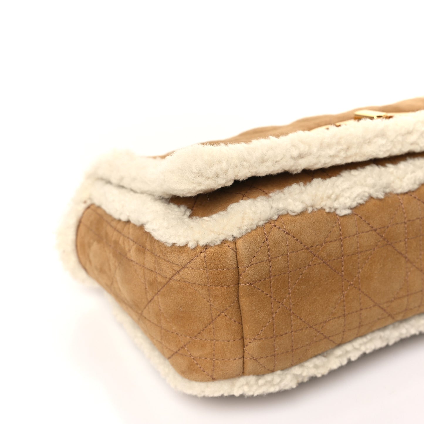 Shearling Cannage Large Caro Bag Camel