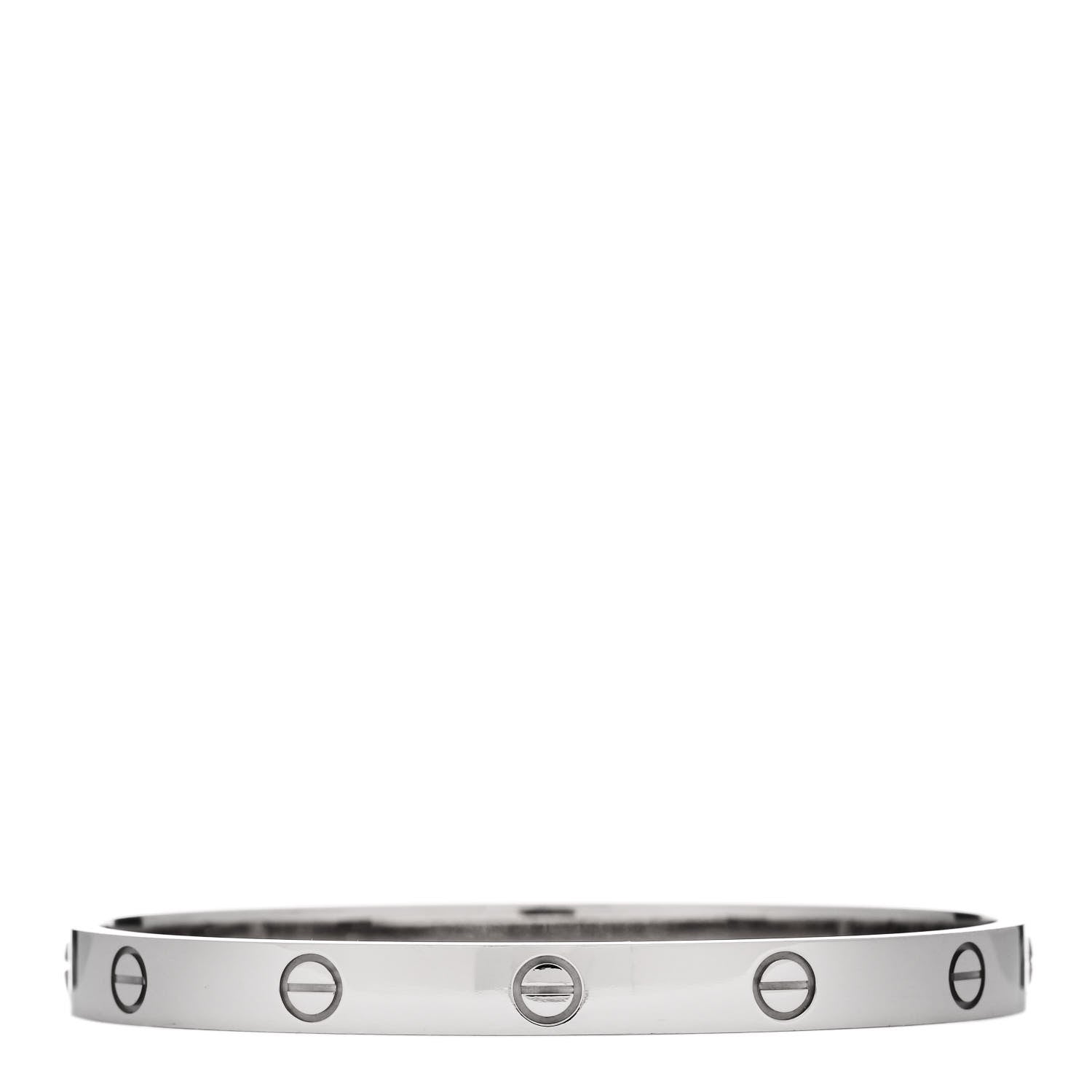 Cartier 18K White Gold LOVE Bracelet 18 2 of 6
