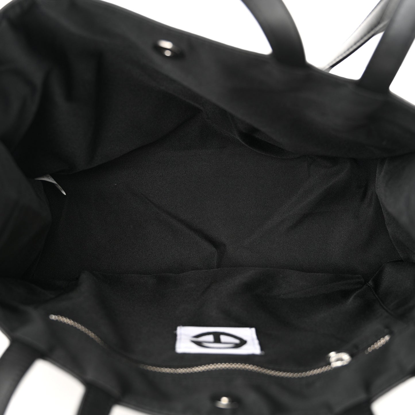 Vegan Leather Medium Shopping Bag Black