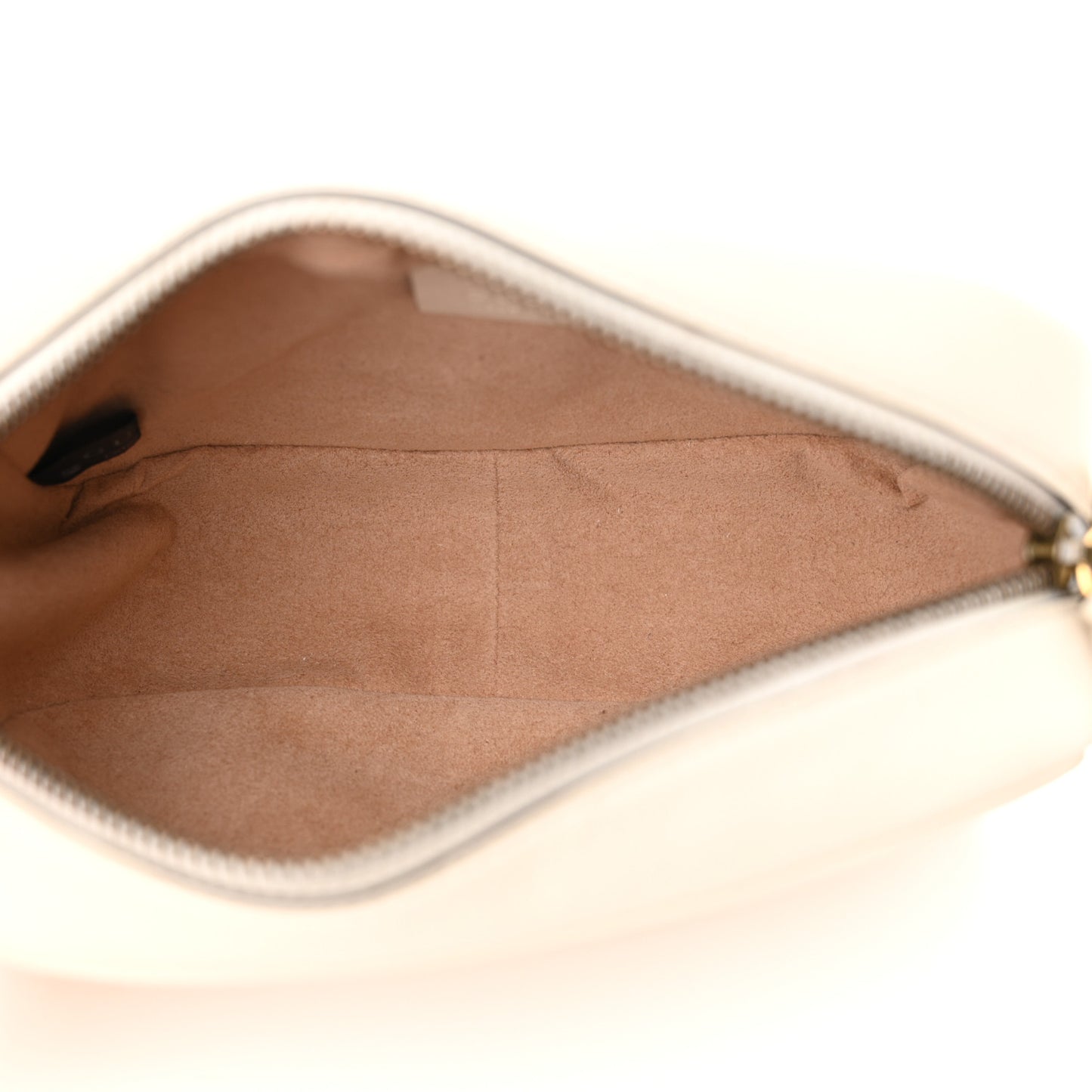 Calfskin Matelasse Mini GG Marmont Chain Shoulder Bag White