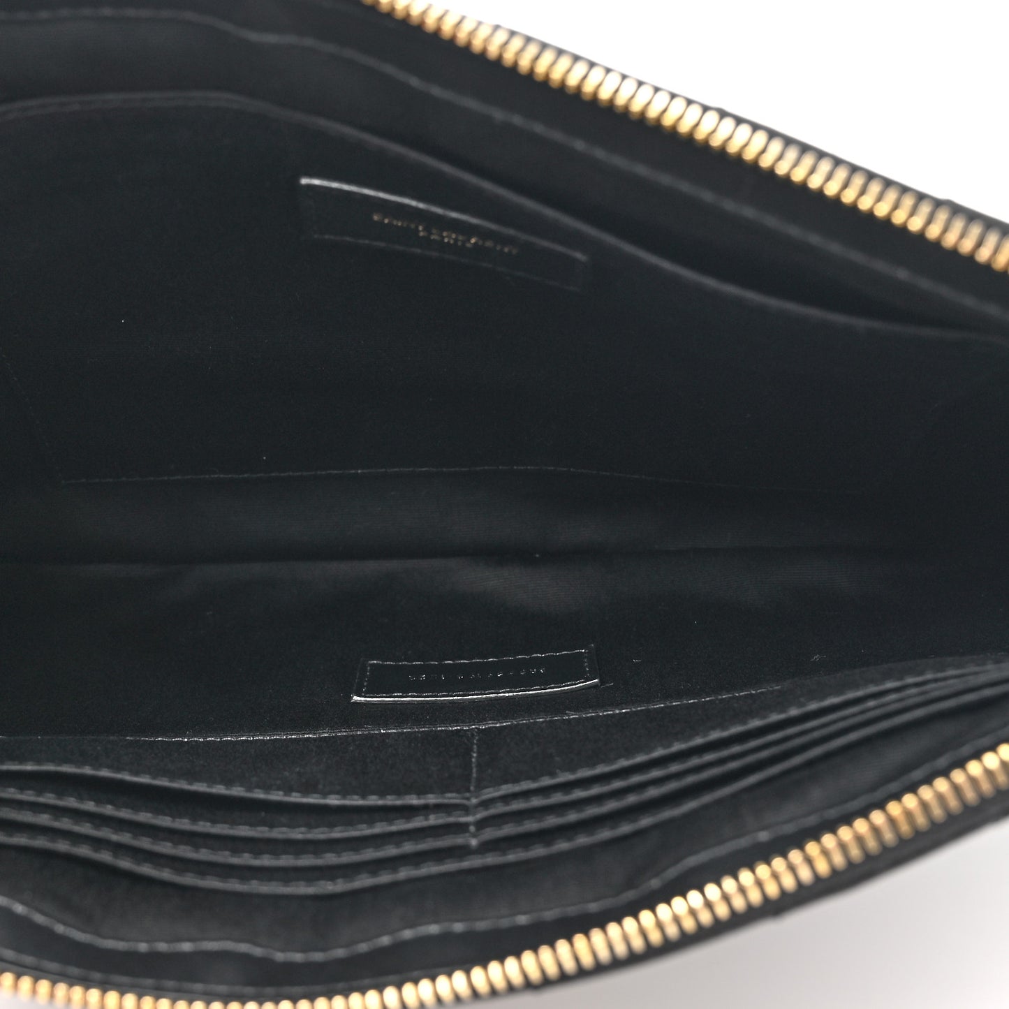 Calfskin Matelasse Monogram Cassandre Tablet Pouch Black