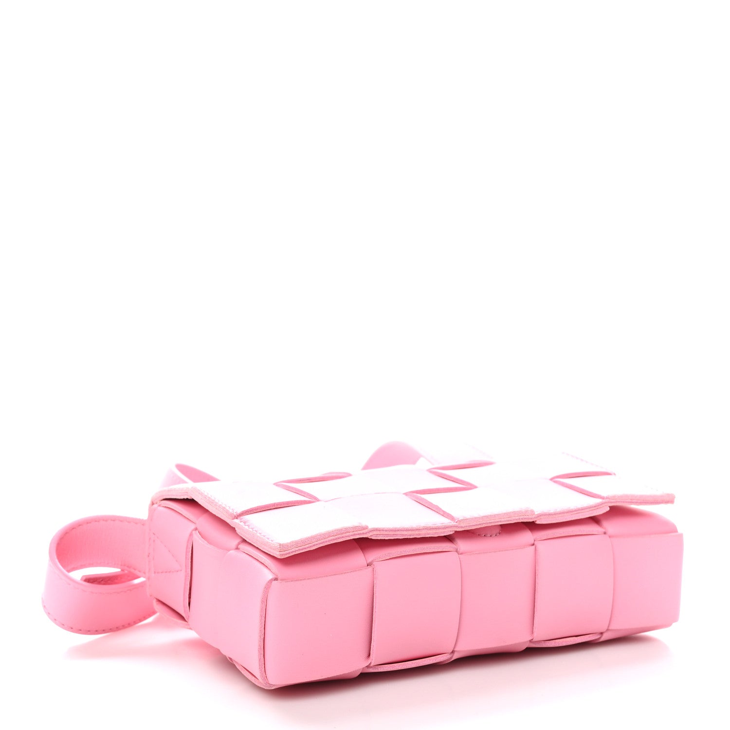 Bottega Veneta Lambskin Maxi Intreccio Small Cassette Crossbody Bag Ribbon 4 of 9