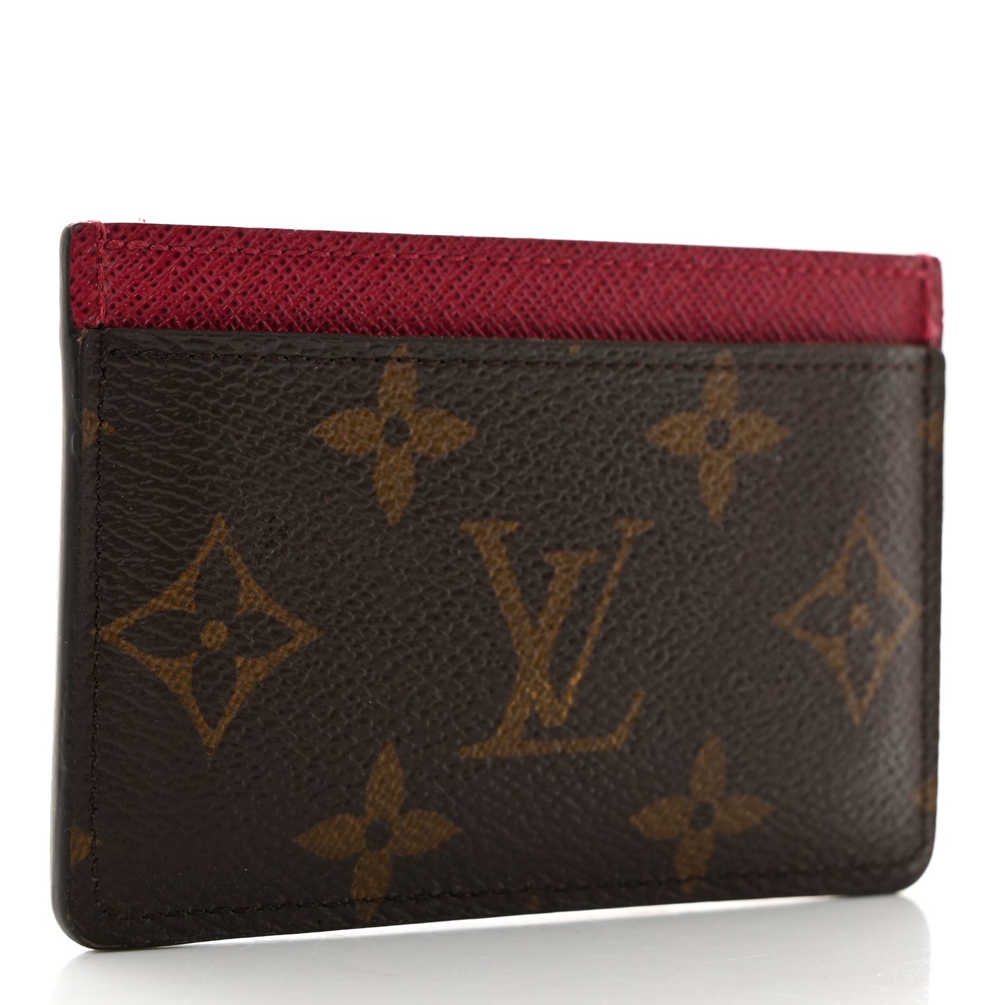 Monogram Card Holder Fuchsia