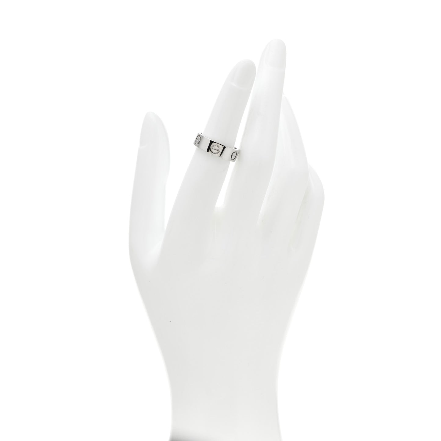 Platinum 5.5mm LOVE Ring 50 5.25