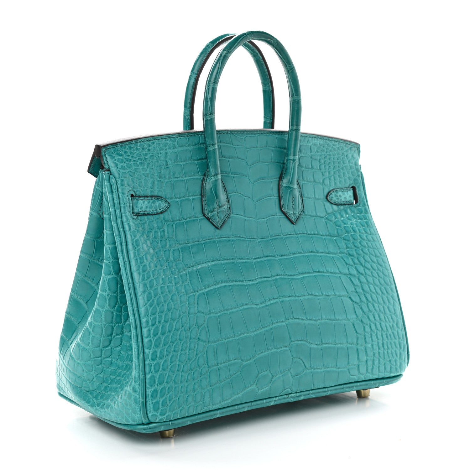 Hermes Matte Alligator Birkin 25 Bleu Paon 3 of 11