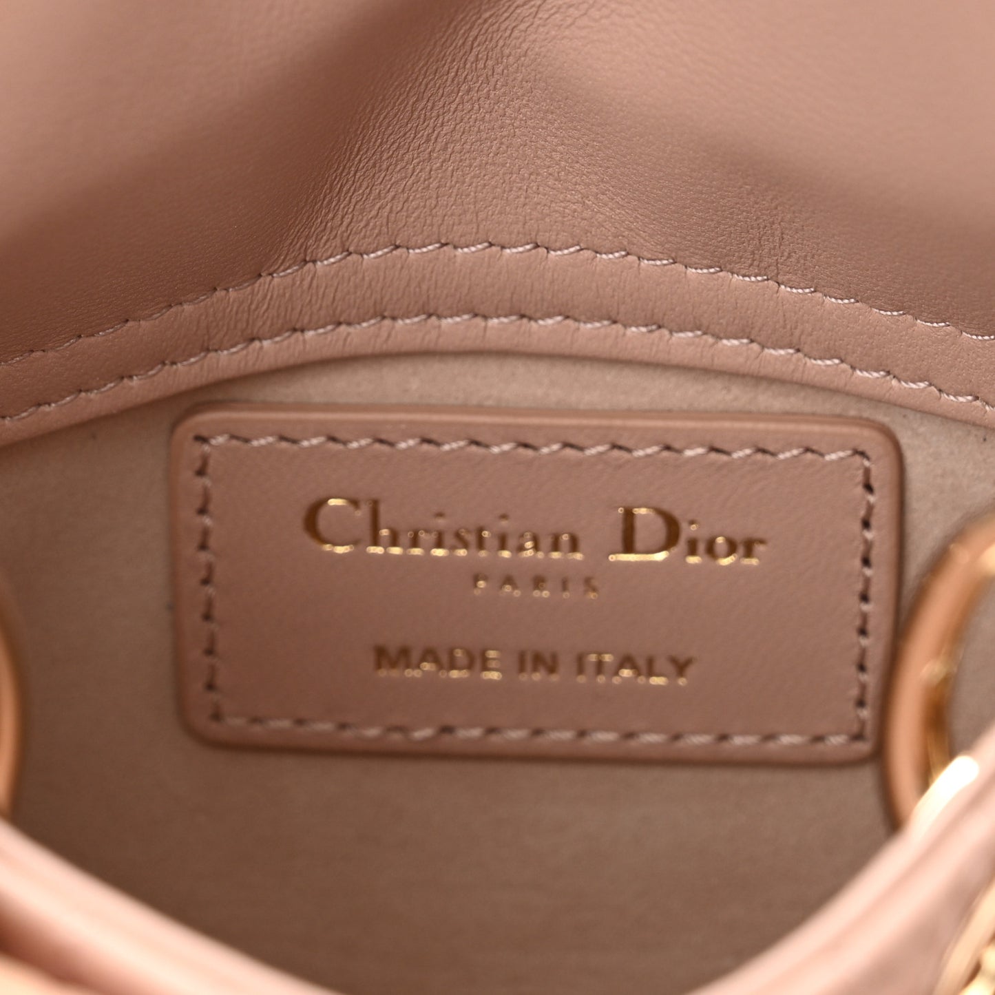 Lambskin Cannage Micro DiorAmour Lady Dior Pink