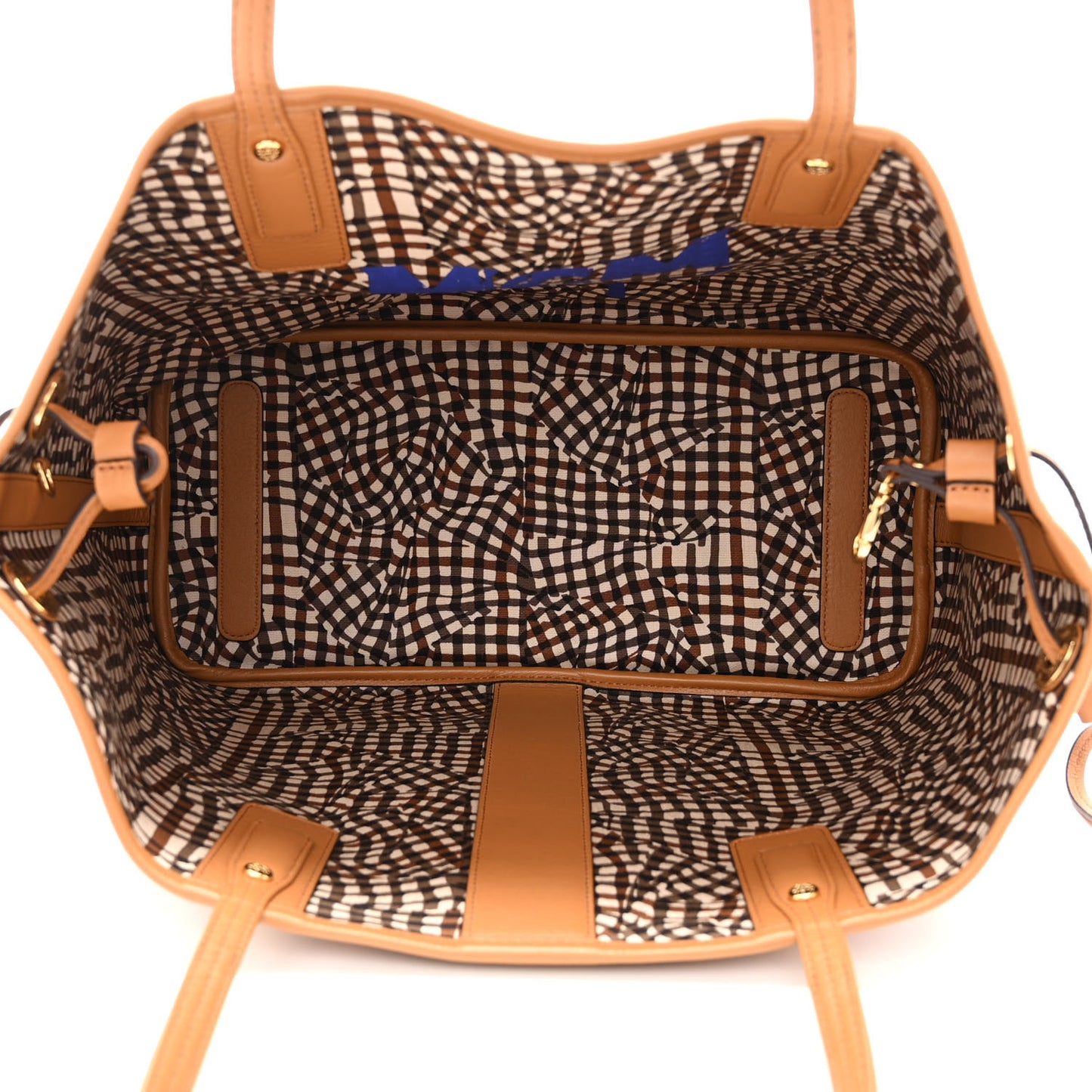 Visetos Medium Liz Reversible City Series Las Vegas Shopper Tote Cognac