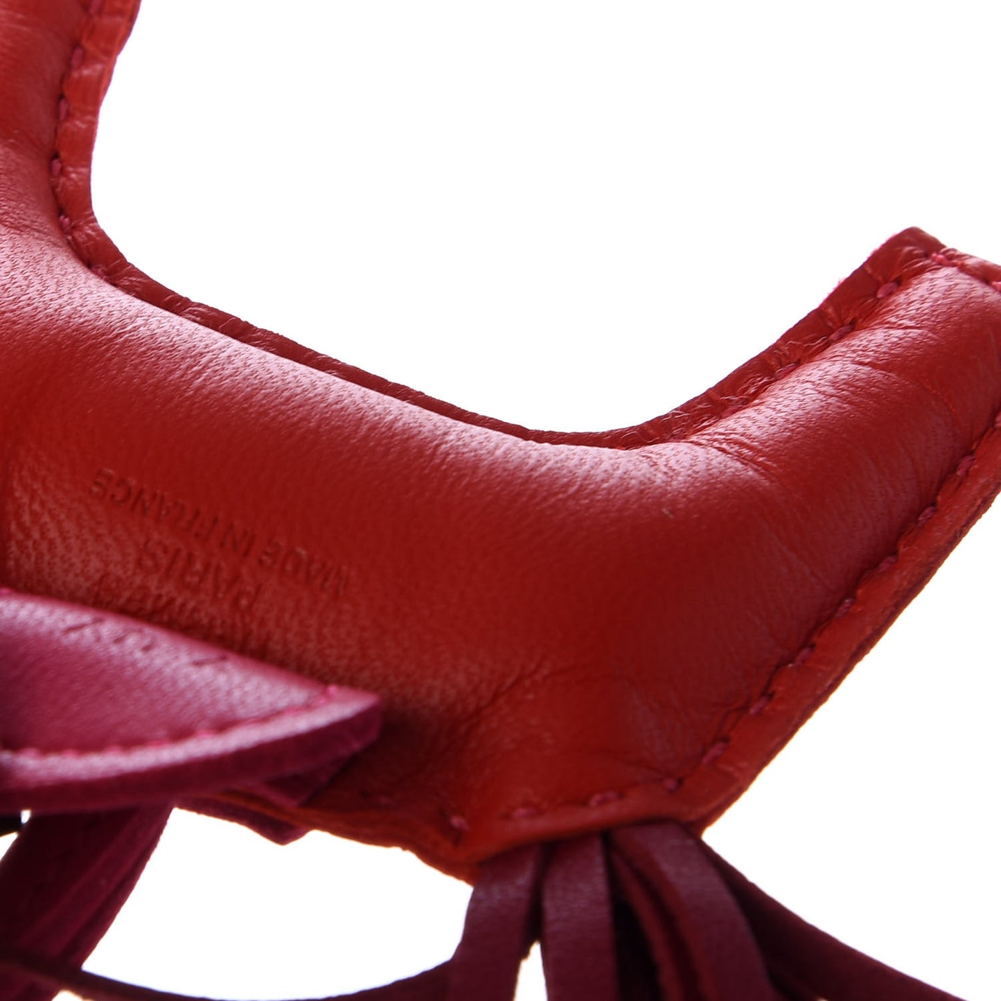 Milo Lambskin Grigri Rodeo Horse Bag Charm PM Rouge Indien Rubis Rose Mexico