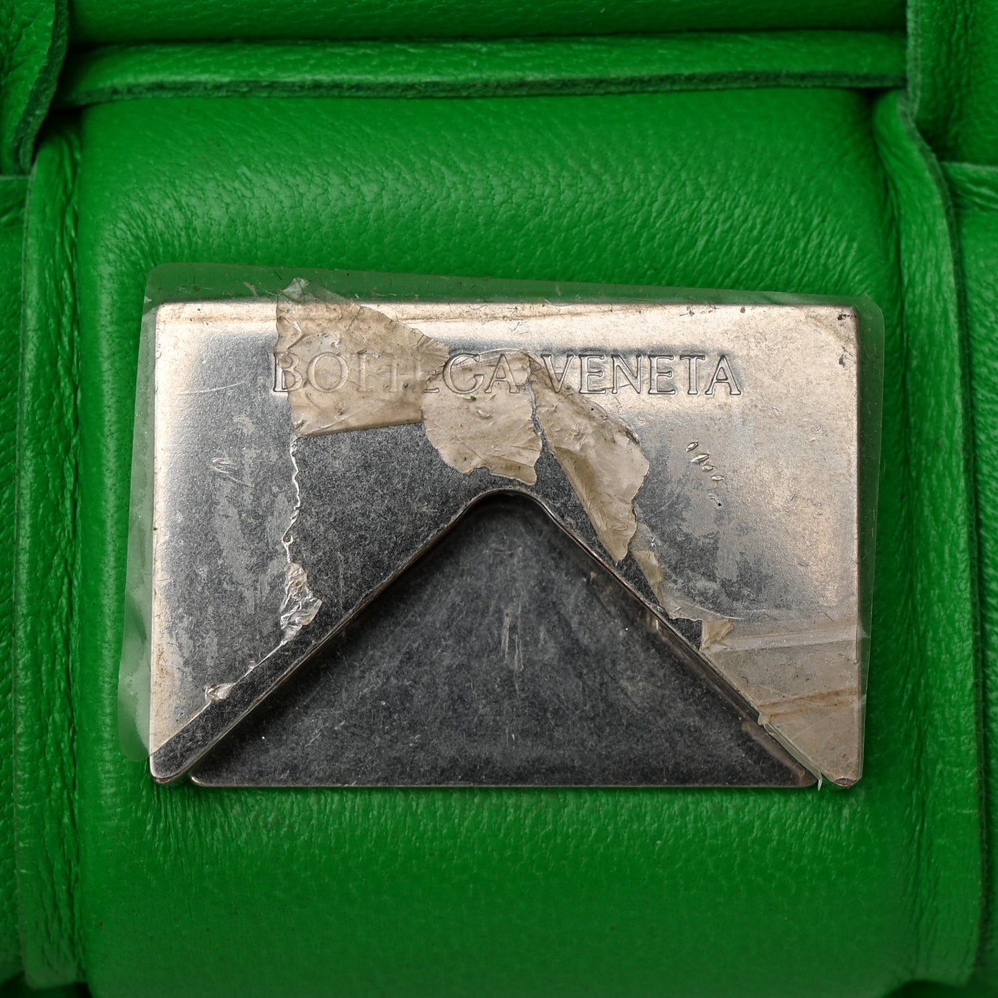 Nappa Maxi Intreccio Padded Cassette Crossbody Bag Grass