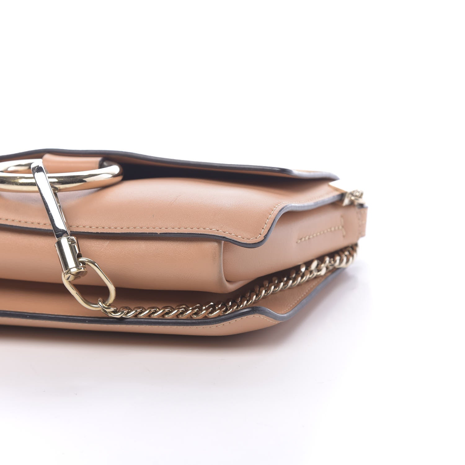 Chloe Suede Calfskin Small Faye Shoulder Bag Blushy Pink 10 of 13