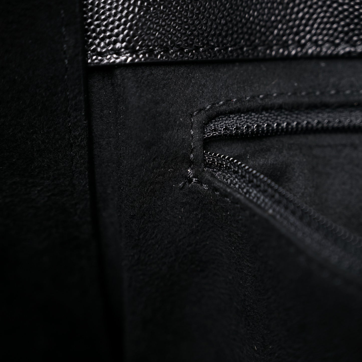 Caviar Small Studded Deauville Tote Black
