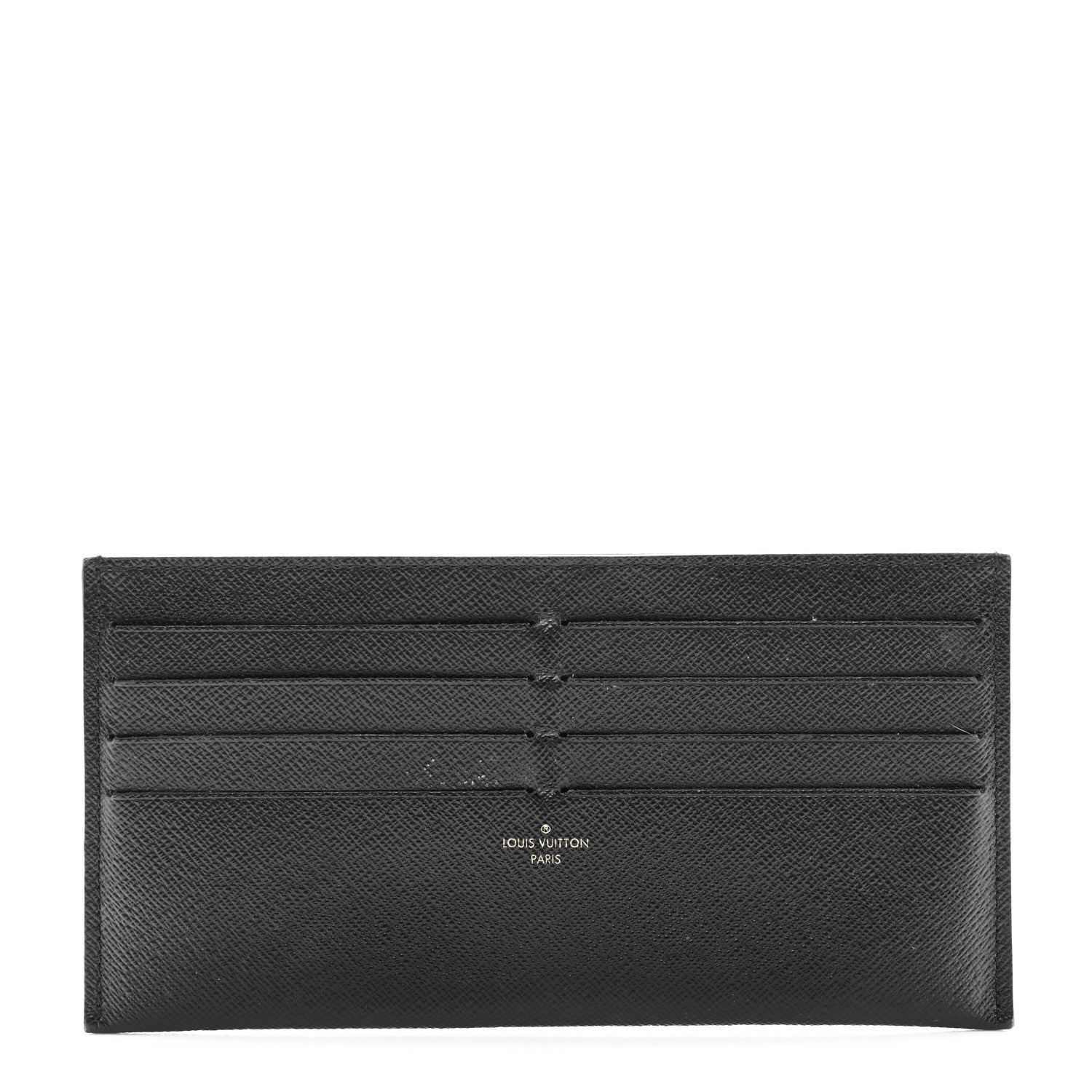 Louis Vuitton Calfskin Felicie Chain Wallet Card Holder Insert Black 1 of 9