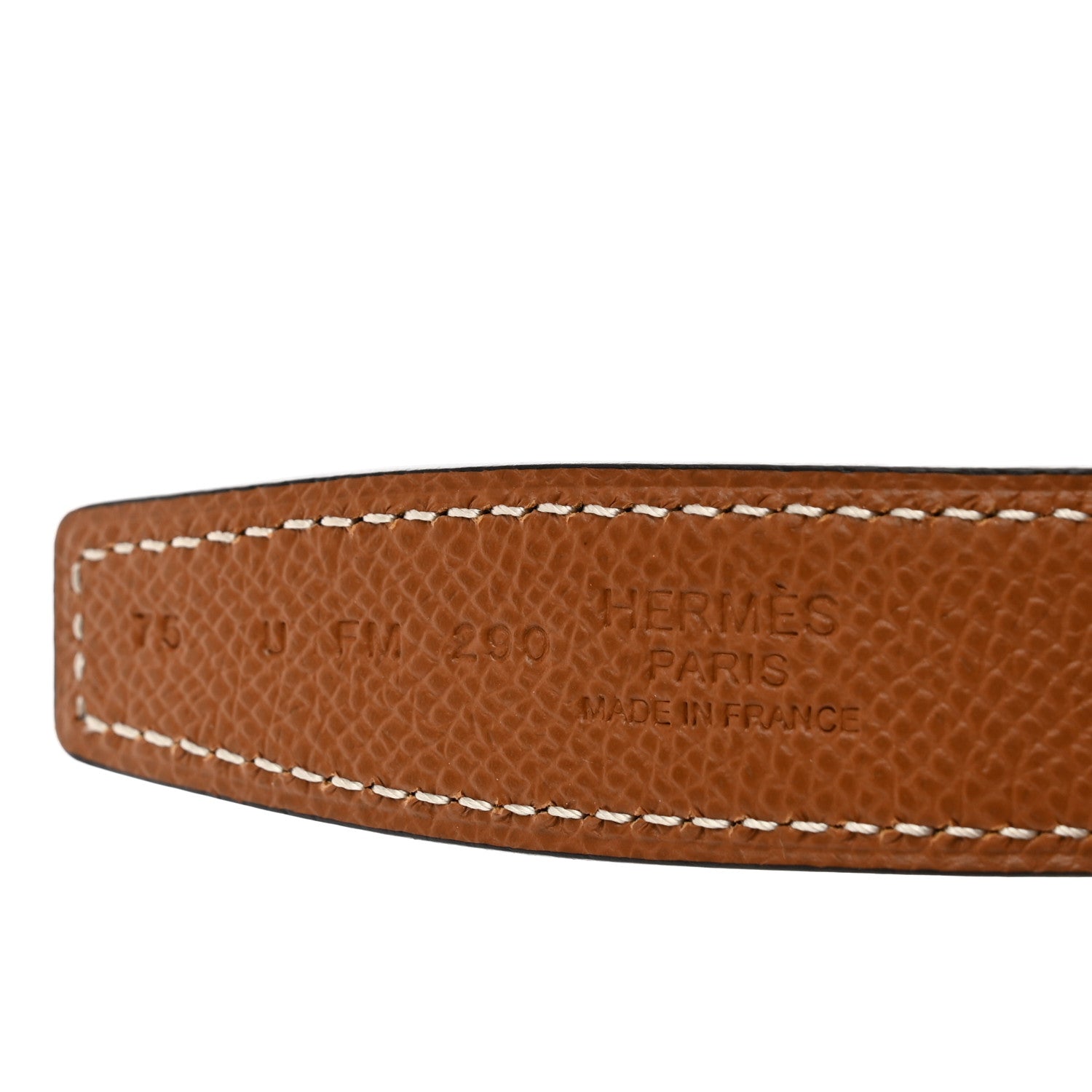 Hermes Epsom Swift 24mm Mini Constance H Belt 75 30 Gold Black 3 of 5