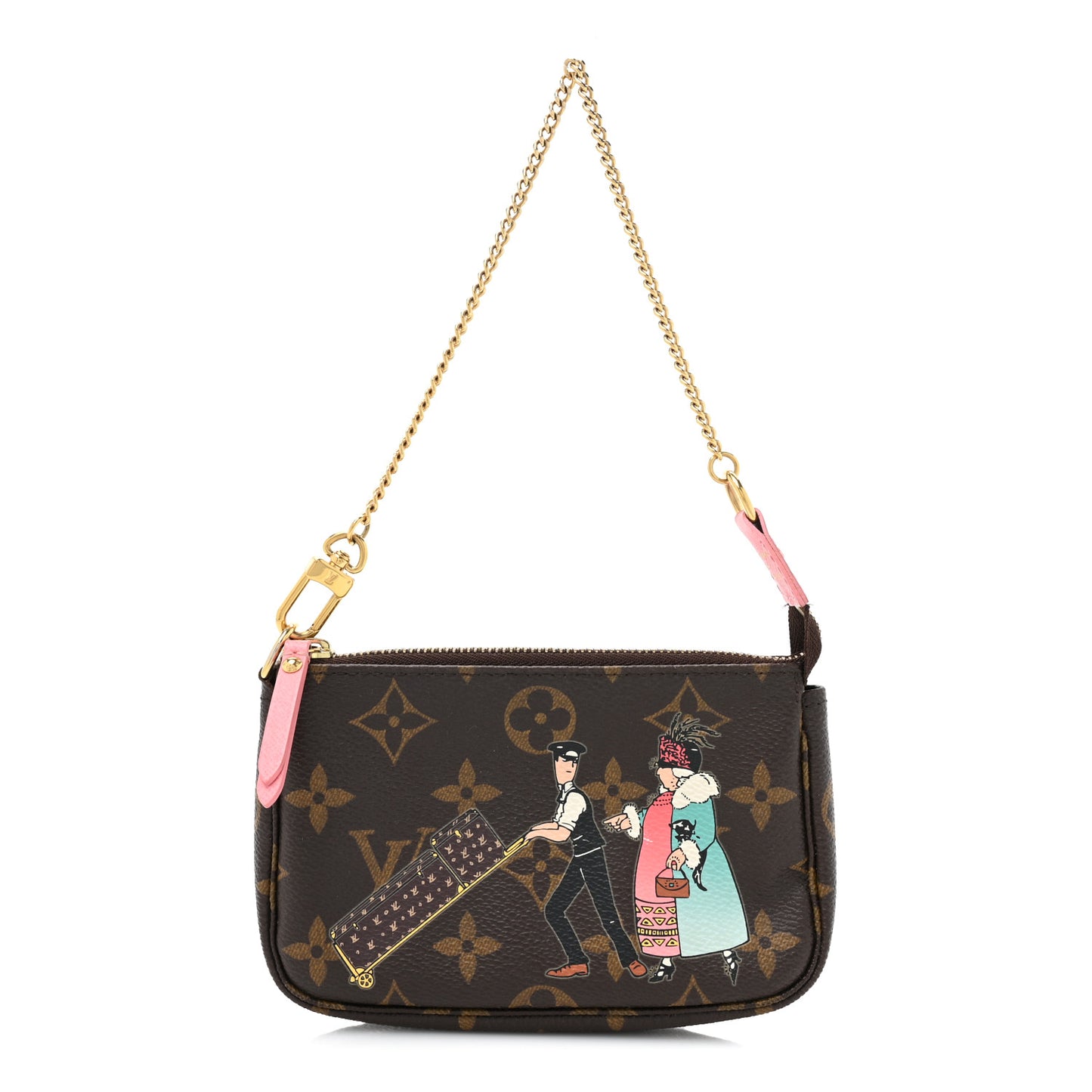 Monogram Illustre Mini Pochette Accessories Rose