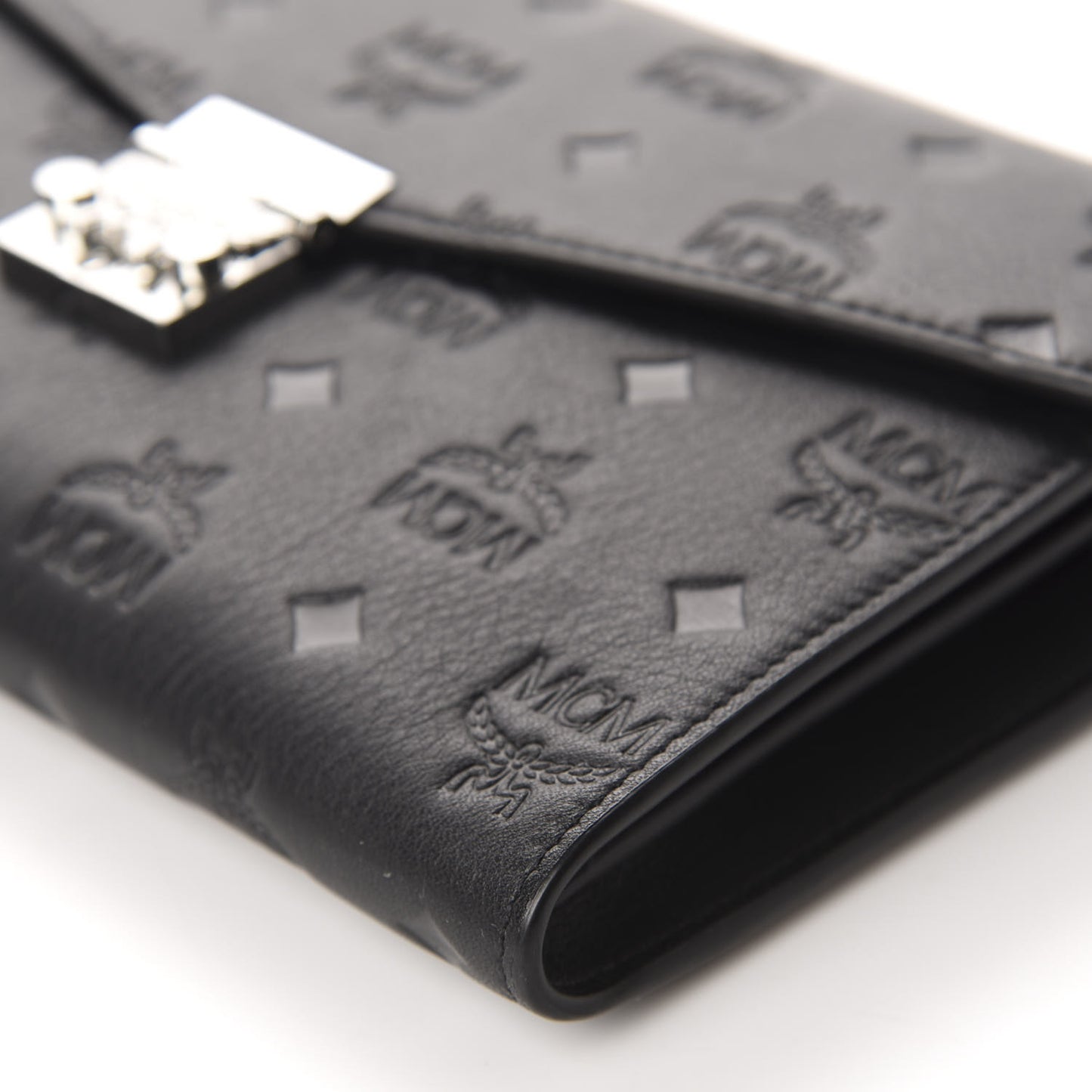 Calfskin Ottomar Monogram Crossbody Bag Black