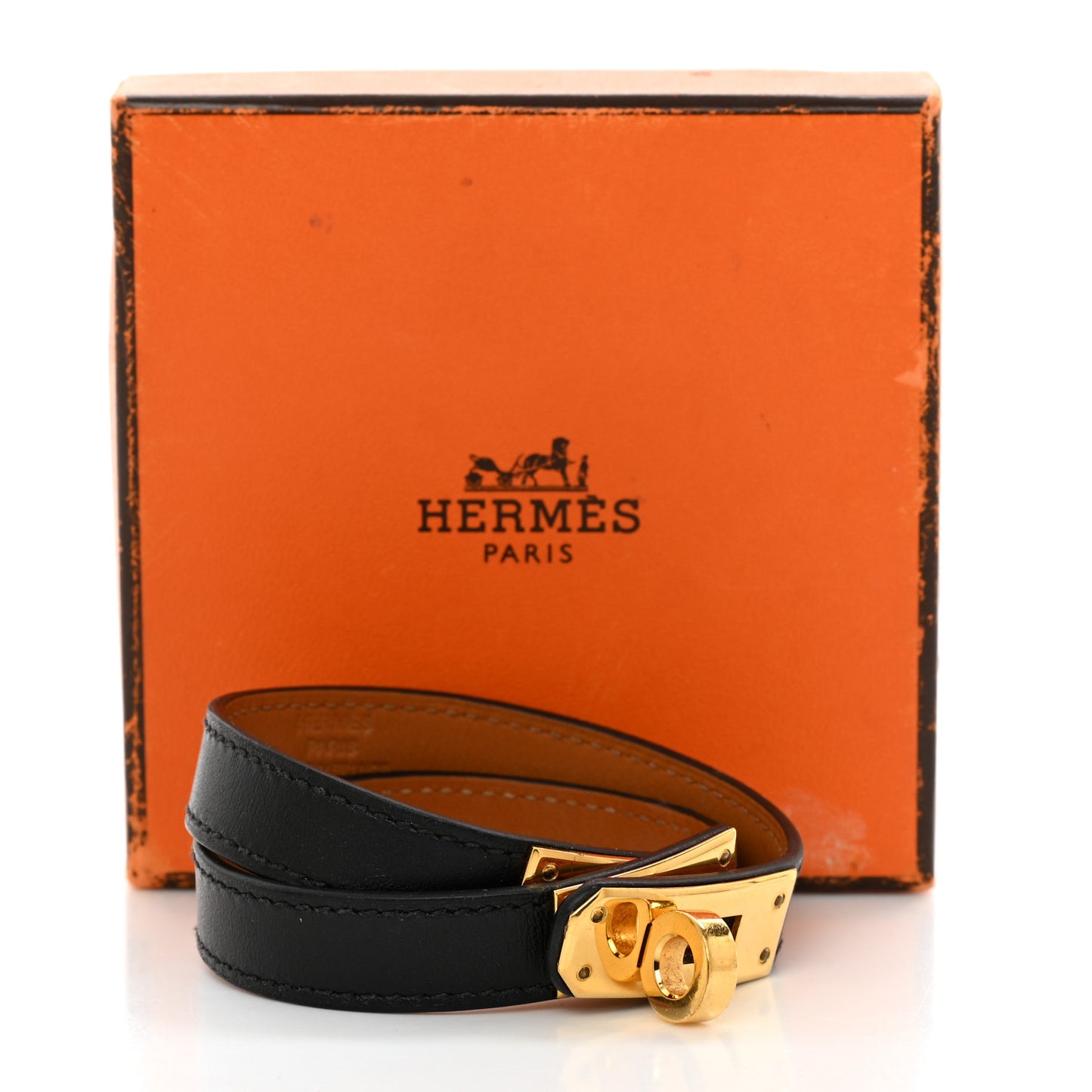 Swift Kelly Double Tour Bracelet M Black