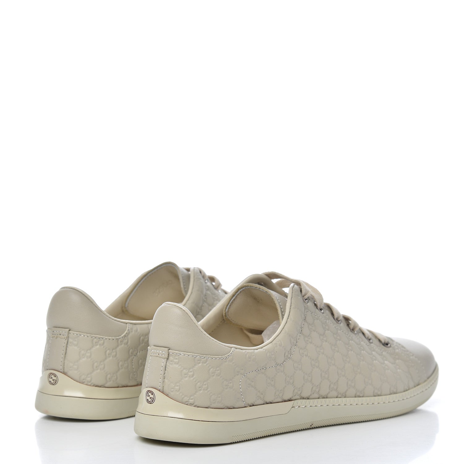 Gucci Soft Microguccissima Womens Sneakers 38.5 Mystic White 4 of 16