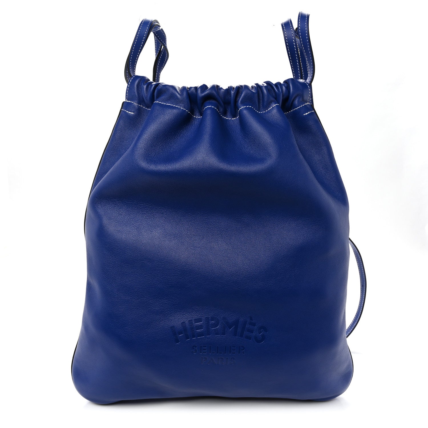 Hermes Cheri Calfskin Bridado Backpack Bleu Electrique 1889688 – FASHIONPHILE