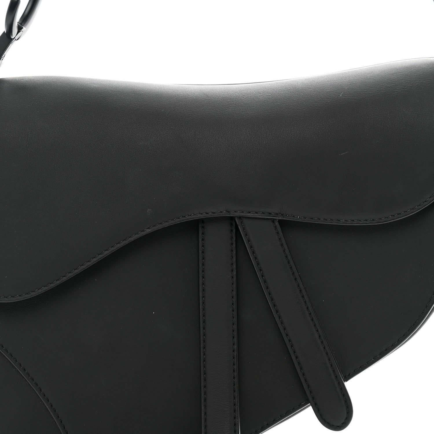 Christian Dior Ultra Matte Calfskin Saddle Bag Black 5 of 9