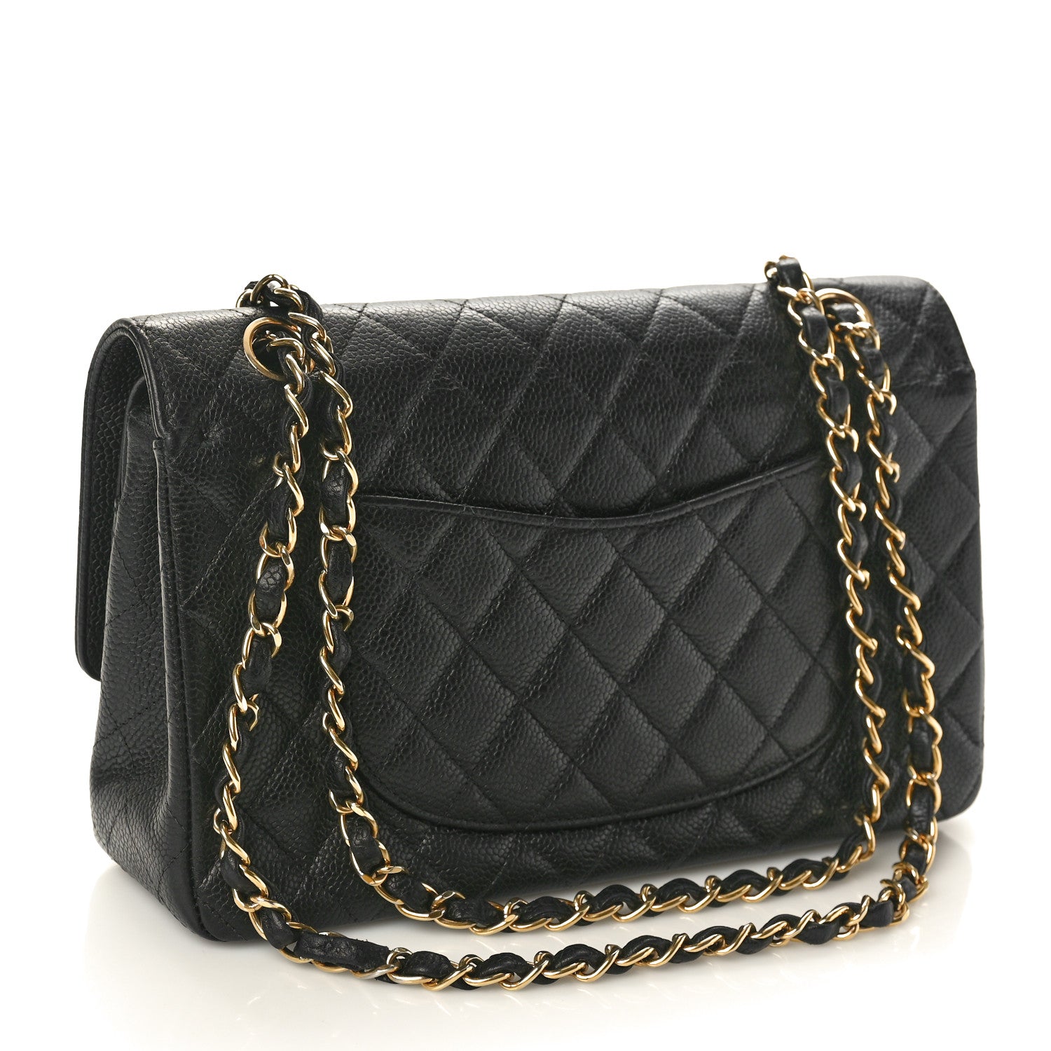 Chanel Caviar Quilted Medium Double Flap Black 2 of 11