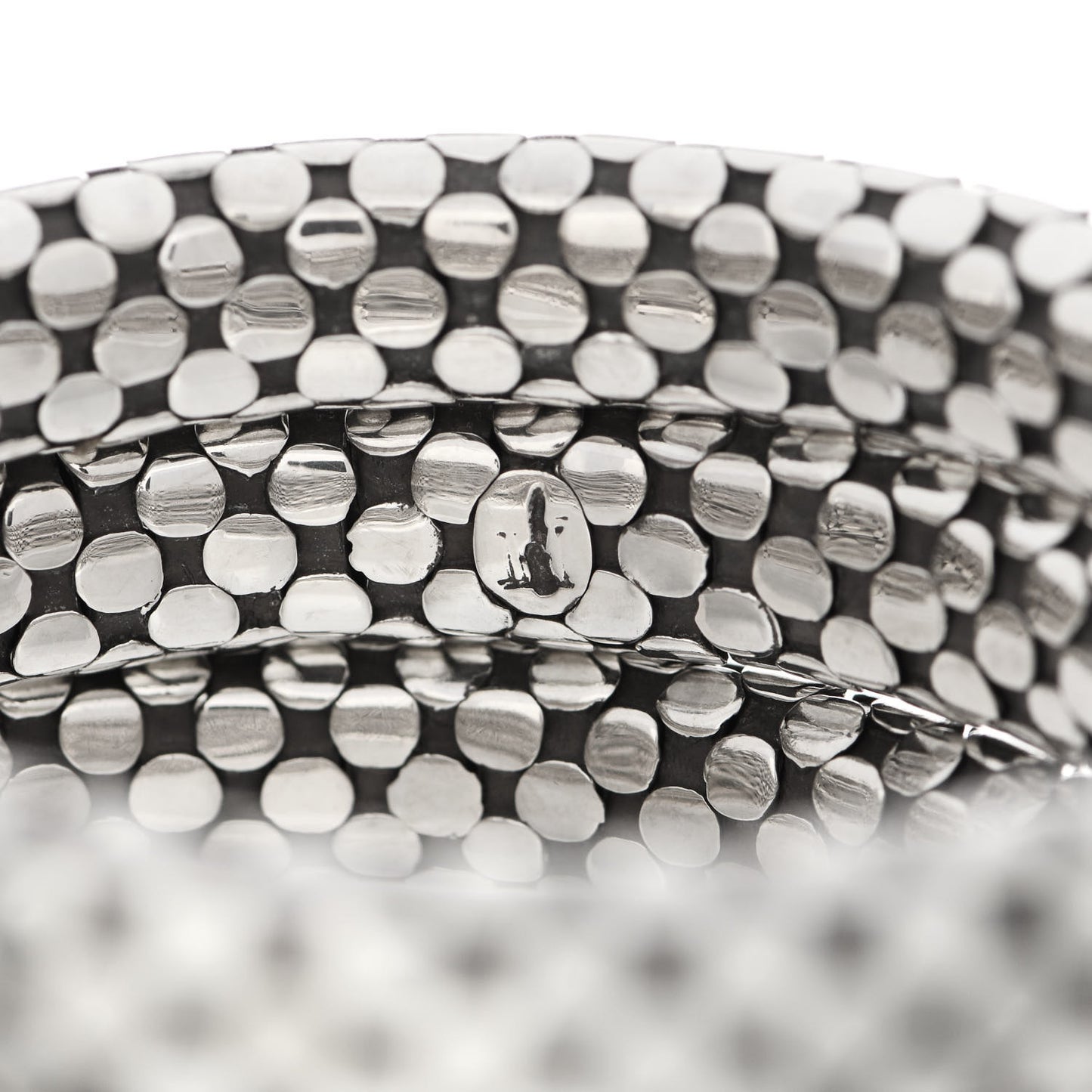 Sterling Silver Dot Triple Coil Bracelet