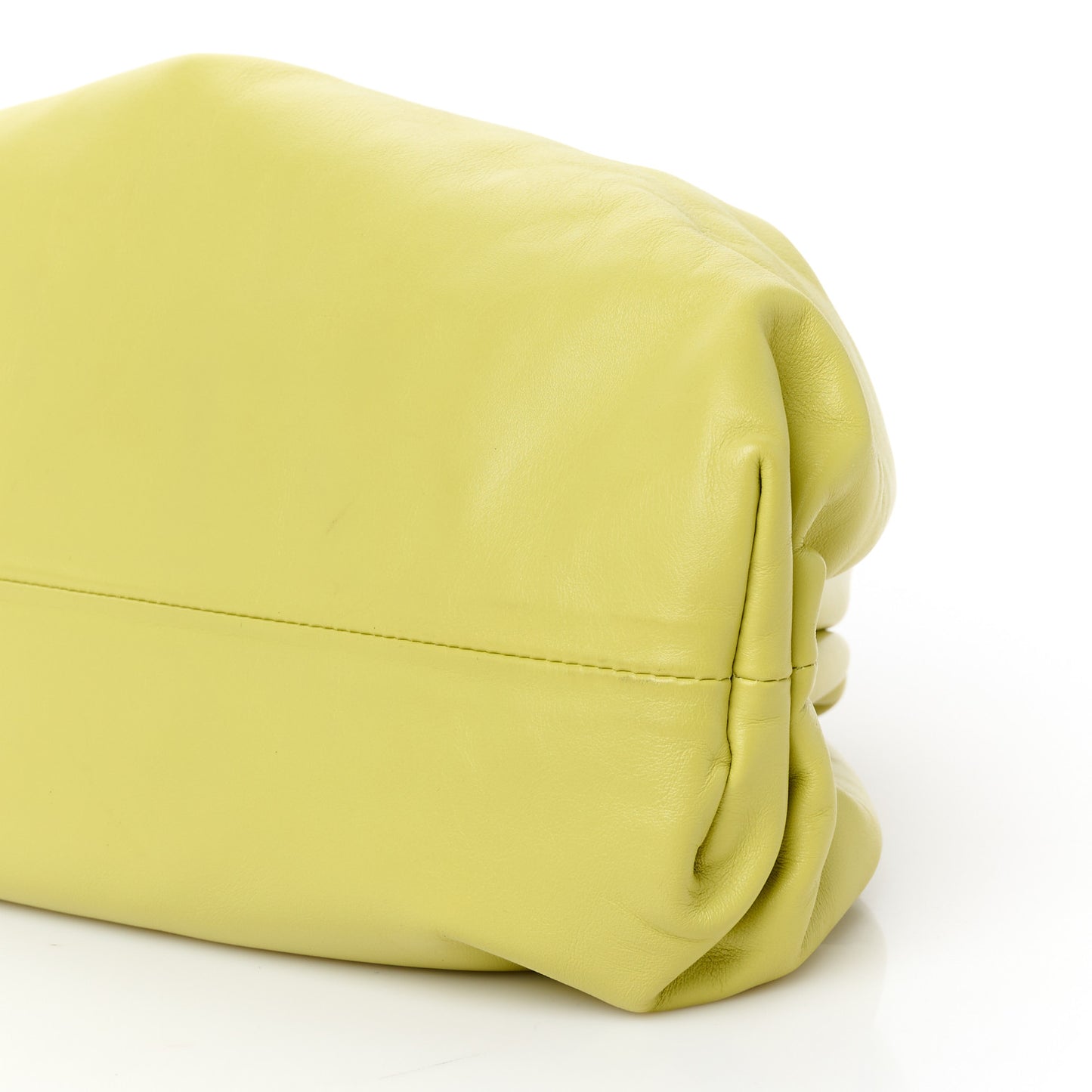 Smooth Butter Calf The Pouch Oversized Clutch Kiwi
