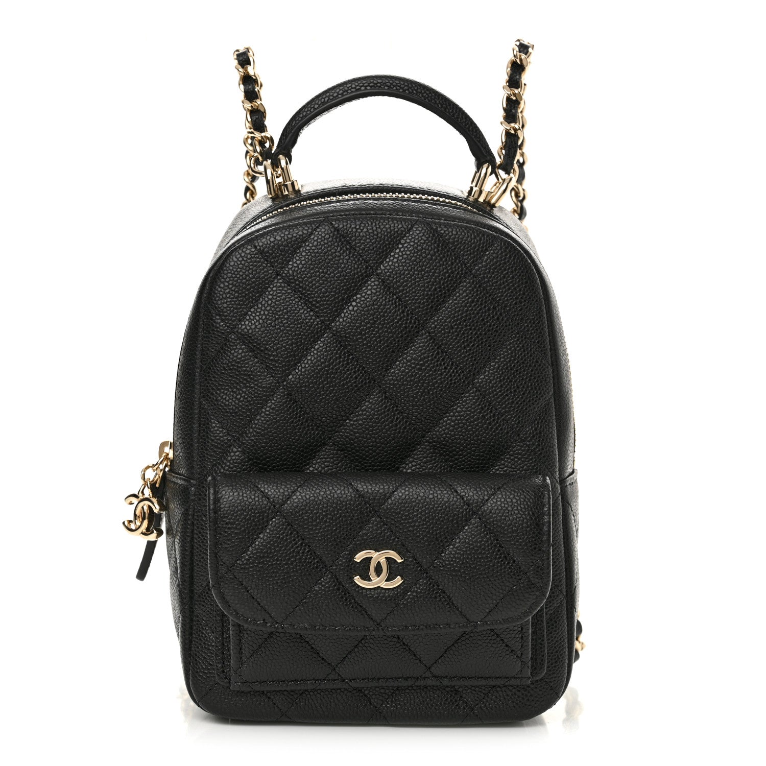 Chanel Caviar Quilted CC Mini Classic Backpack Black 1744556  display picture 1