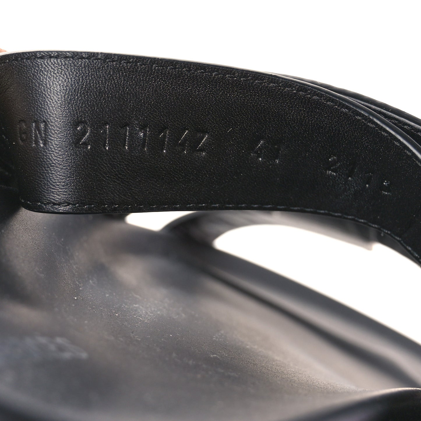 Calfskin Womens Chypre Sandals 41 Black