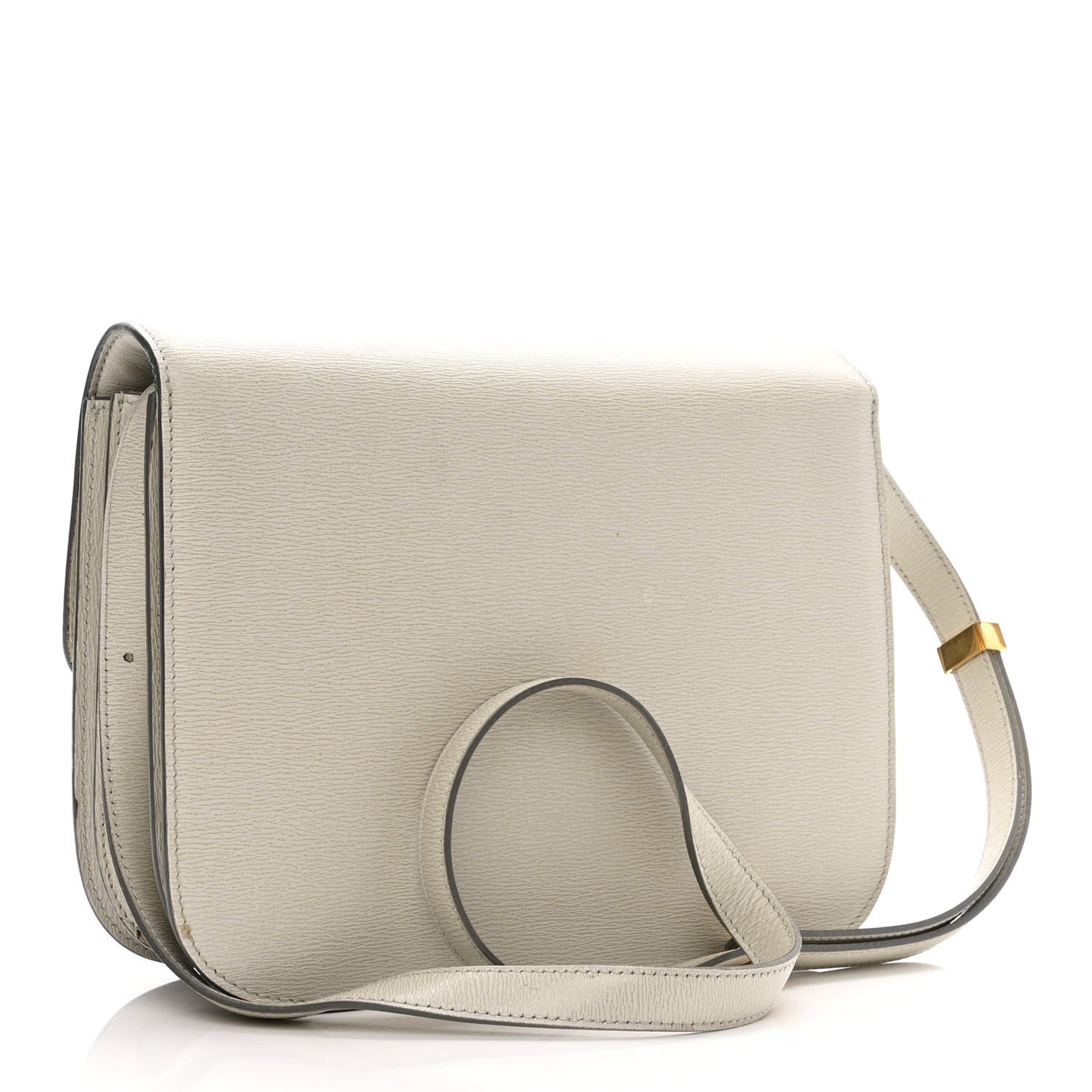 Liege Calfskin Medium Classic Box Flap Bag Pale Grey