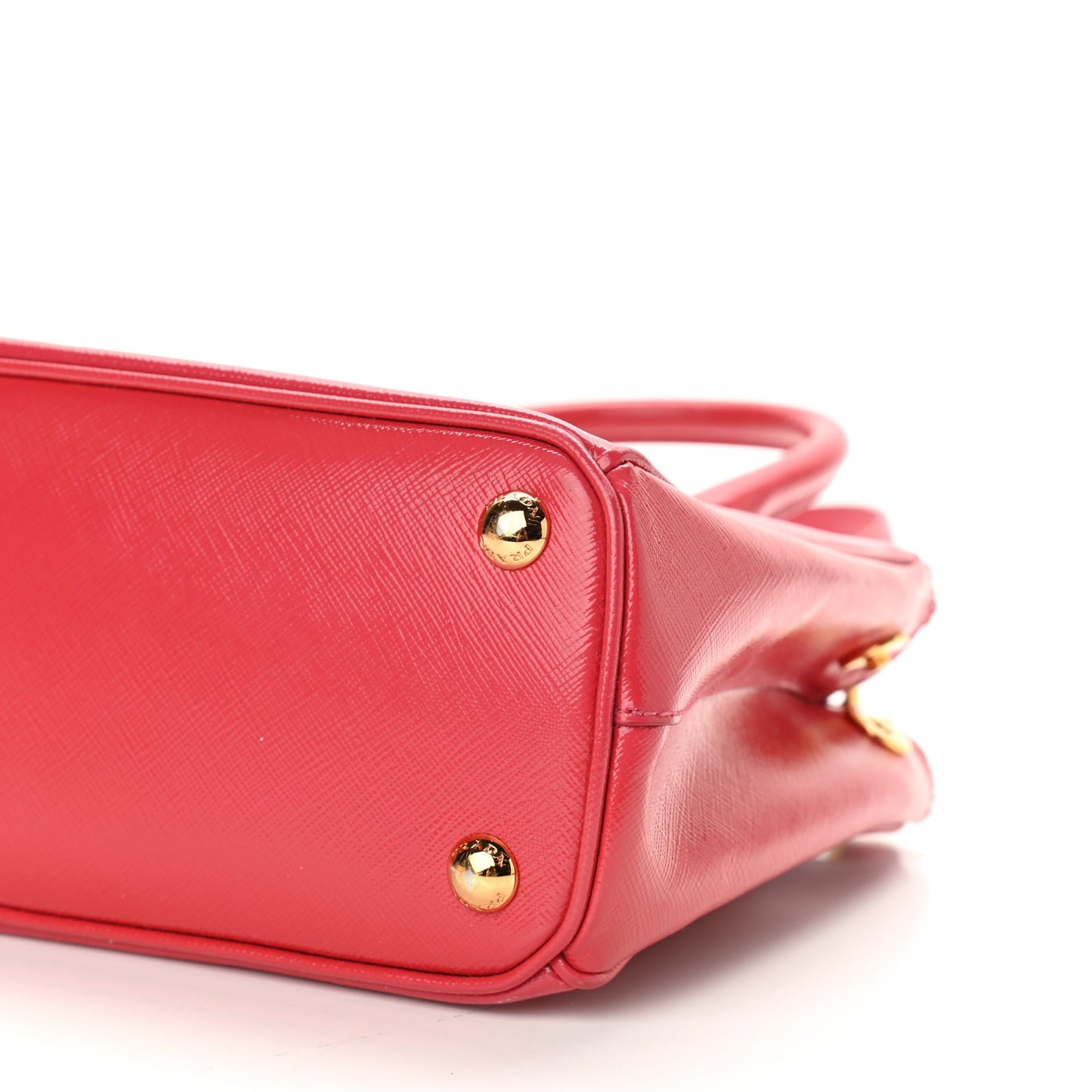 Saffiano Vernice Mini Galleria Double Zip Tote Peonia