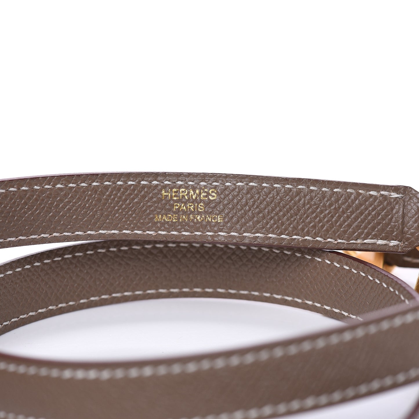 Epsom Horseshoe Kelly Sellier 25 Jaune Ambre Etoupe