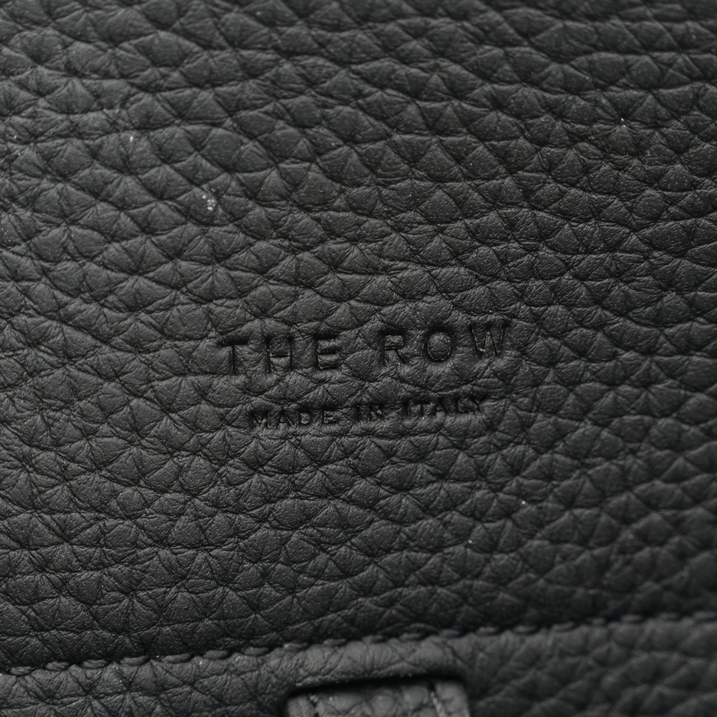 Grained Calfskin Soft Margaux 10 Bag Black