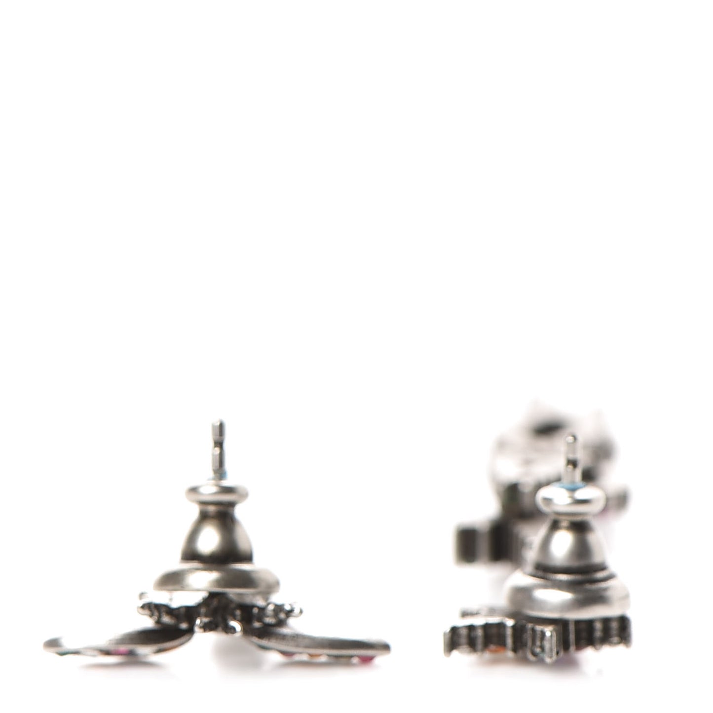 Palladium Crystal J'adior Earrings Multicolor