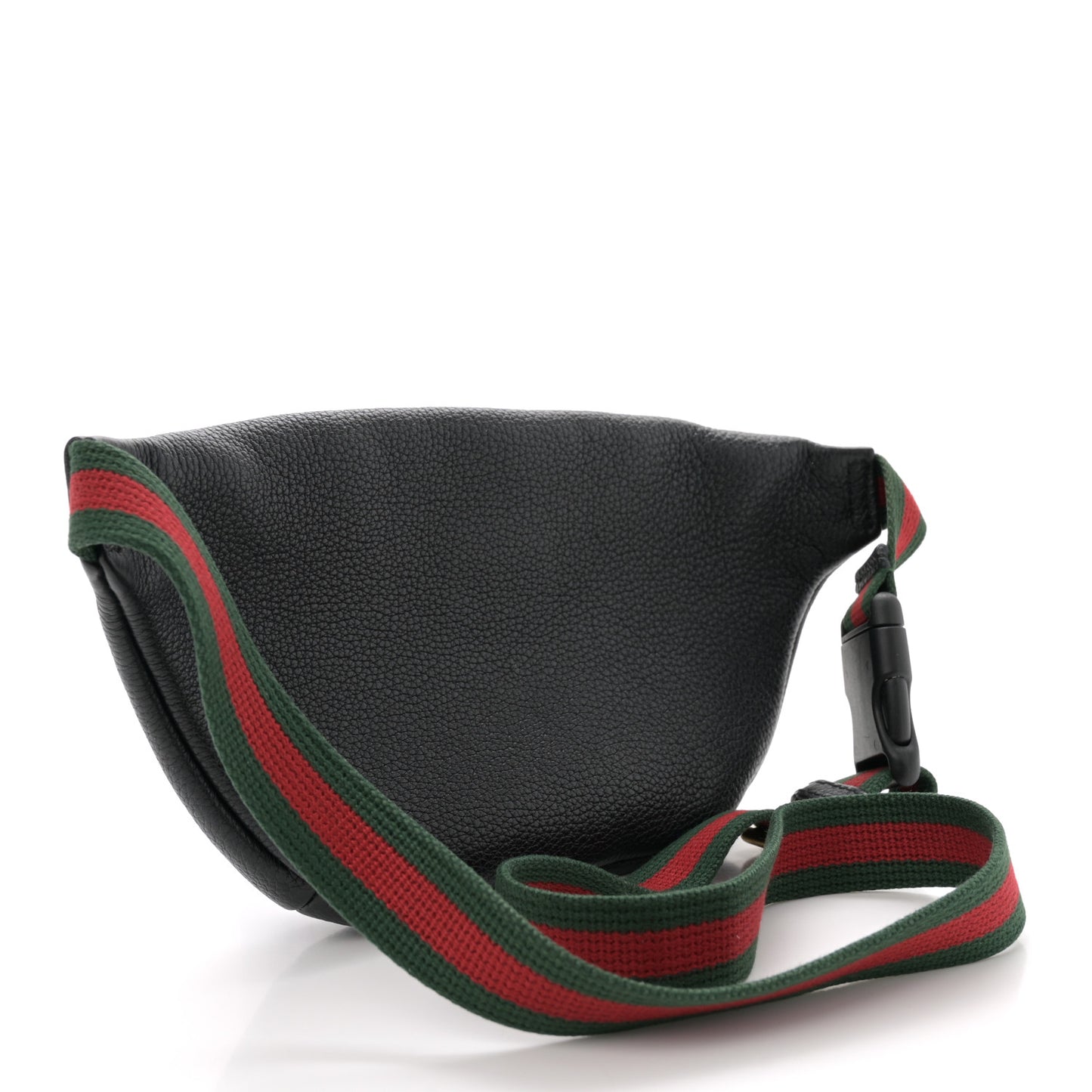 Grained Calfskin Small Logo Belt Bag Black
