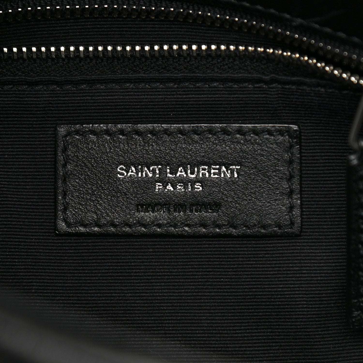Saint Laurent Lambskin Quilted Small Loulou Puffer Monogram Chain Satchel Black 7 of 12