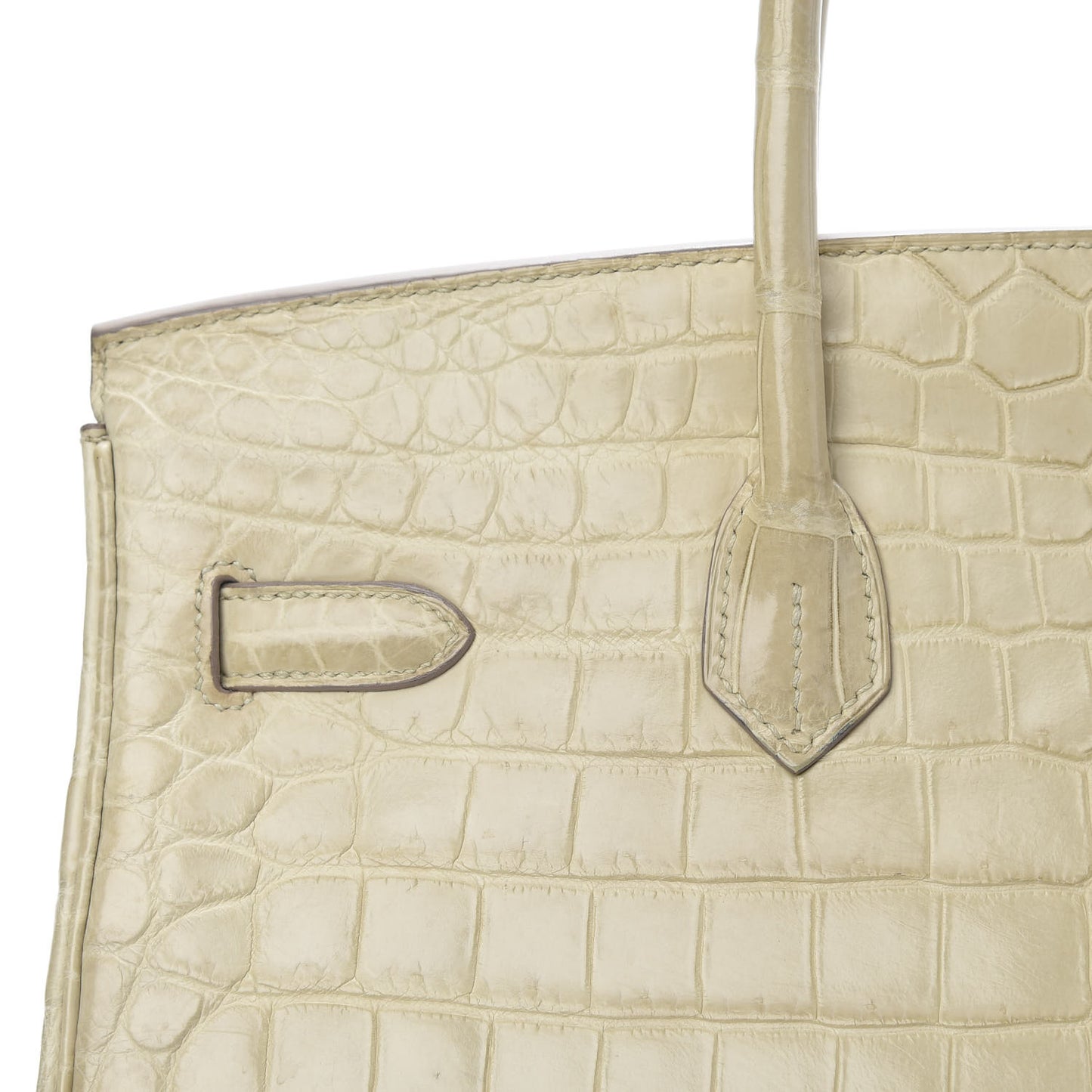 Matte Niloticus Crocodile Birkin 35 Beton