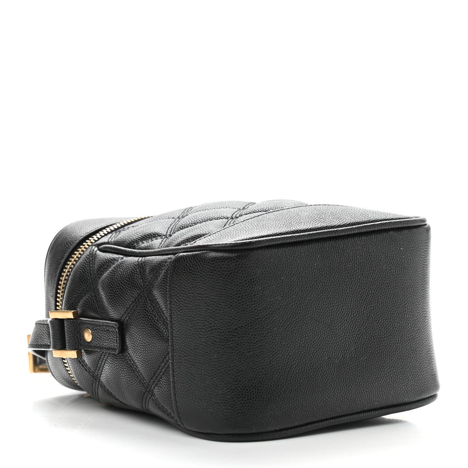 Saint Laurent Grain de Poudre Quilted 80's Vanity Bag Black 4 of 8