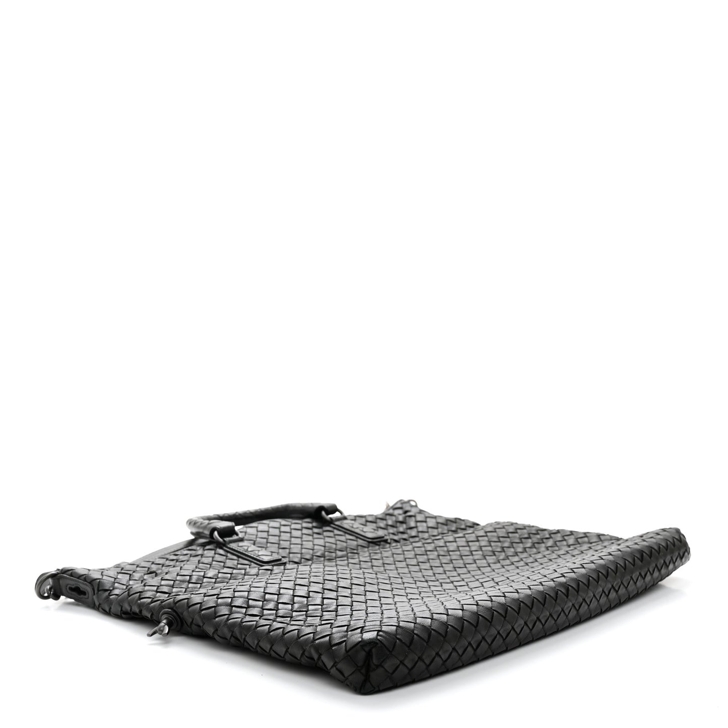 Nappa Intrecciato Maxi Convertible Tote Black