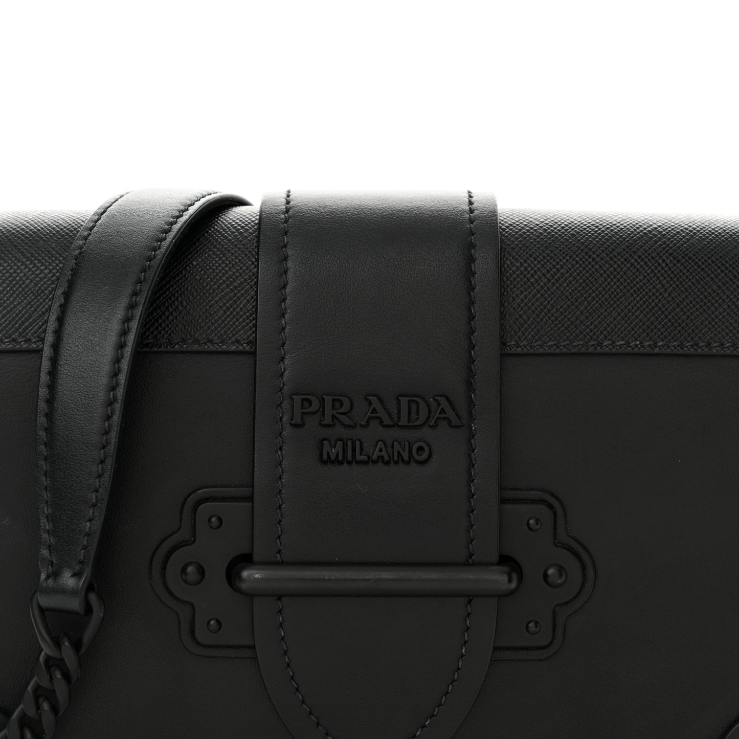 City Calfskin Saffiano Cahier Bag Black